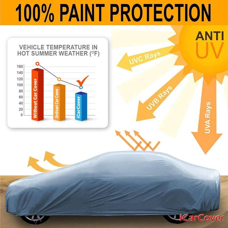 iCarCover Fits 1969-1974 Dodge Swinger Car Cover Automobiles Form-Fit Padded Full Exterior Waterproof Automobiles Protection Covers - Image 5